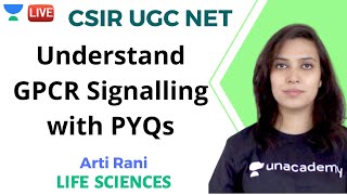 Understand GPCR Signalling with PYQs  Life Sciences  Unacademy Live  CSIR UGC NET  Arti Rani [upl. by Yrrag]