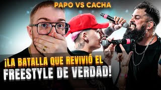 ¡LA BATALLA QUE REVIVIÓ EL FREESTYLE DE VERDAD  PAPO VS CACHA FINAL FMS ARGENTINA [upl. by Ydnerb]