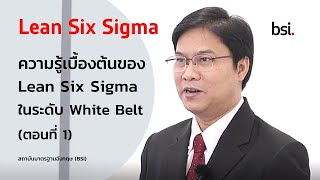 อบรมความรู้เบื้องต้นของ Lean Six Sigma ในระดับ White Belt ตอนที่ 1 TH [upl. by Sherl154]