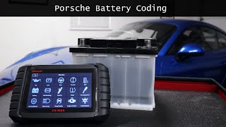 How to Register a Porsche Battery After Replacement  Coding with iCarsoft  Porsche GT4 [upl. by Philana]