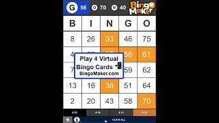 Play up to 4 virtual bingo cards on your phone tablet and desktop [upl. by Eldin408]