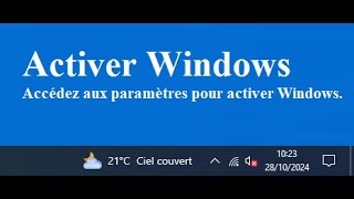 Supprimer le Message Activer Windows sur le Bureau [upl. by Plantagenet]