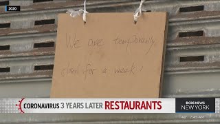 NYC restaurants reflect on three years since shutdown [upl. by Llennhoj]