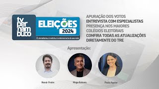 APURAÇÃO DE VOTOS ELEIÇÕES 2024  TV PERNAMBUCO AOVIVO eleições2024 [upl. by Eugenia288]