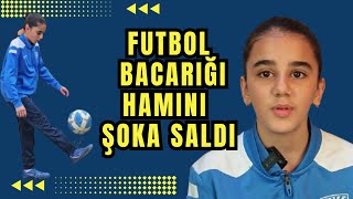 Cəlilabaddan olan 12 yaşlı futbolçu qızın inanılmaz Futbol məşqləri [upl. by Akahs]