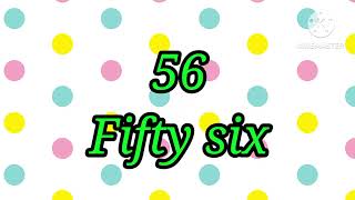 Number Names Fifty one to SixtyLearn Numbers spelling 51525354555657585960 [upl. by Aggy]