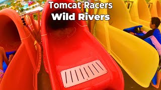 Tomcat Racers Mat Water Slide at Wild Rivers Irvine POV [upl. by Power419]