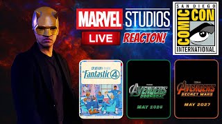 Marvel Studios Comic Con Hall H Live Reaction😆👊🏽PEAK IS COMING🙌🏽🔥🔥🔥 [upl. by Yerok]