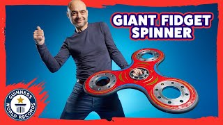 Largest fidget spinner  Guinness World Records [upl. by Chun278]