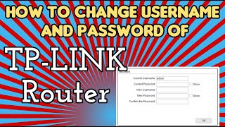 Tplink router ka username or password kaise change kare [upl. by Ahsaeym]