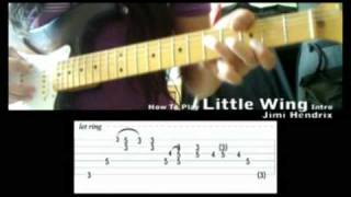 How To Play Jimi Hendrix Little Wing Intro [upl. by Crispin]