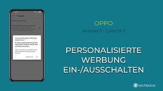 Personalisierte Werbung aktivieren oder deaktivieren  Oppo Android 11  ColorOS 11 [upl. by Atined]