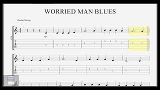 31 WORRIED MAN BLUES  TAB [upl. by Sesmar910]