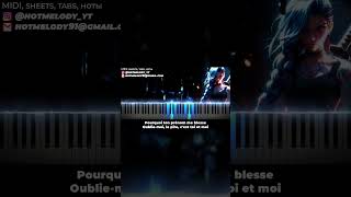 Stromae Pomme  Ma Meilleure Ennemie  Arcane Season 2  piano karaoke instrumental cover [upl. by Esinned]