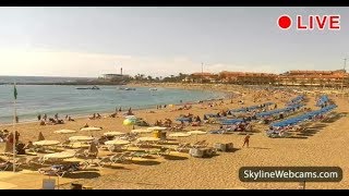 Live Webcam from Playa Las Vistas  Tenerife [upl. by Oisorbma5]