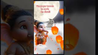 Vinayagars visit on diwali cute ganesha tamilsong god shortsfeed [upl. by Akoyn]