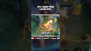 Tips laning phase lawan Ruby 3 mobilelegends mlbb rankedmatch [upl. by Anihcak]