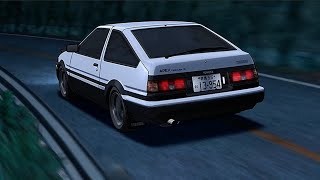 Takumi Drives the Repaired 86 Initial D Fifth Stage [upl. by Pepin]