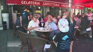 Kirn 2019 Der Deutsche Meister im Eis machen im Eiscafe Venezia auf dem Marktplatz [upl. by Notsob698]