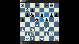 Magnus Carlsen vs Nitish Maini chessgrandmaster chessman magnuscarlsen chessboard chessplayer [upl. by Alet]