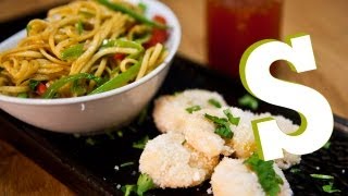 CRISPY SHRIMP CHOW MEIN RECIPE  SORTED [upl. by Lemak]