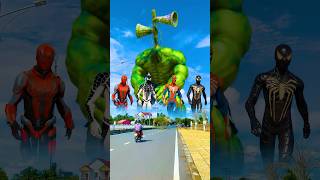 hulk king kong venom together destroy siren head hulk to avenge spider manshorts [upl. by Eiliah520]