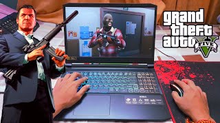 Ryzen 5 5600h Gtx 1650 Gta 5 Laptop Gameplay Acer Nitro 5 [upl. by Namolos523]