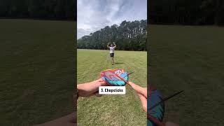 How should we catch the Wingman next 👀 waboba wingman wingmandisc discgolf [upl. by Aerdnaz74]