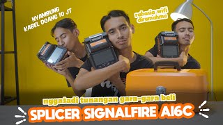 Alat Penyambung Kabel Fiber Optic Splicer SignalFire Ai6C [upl. by Onidranreb]