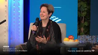 Axios House Climate Week amp UNGA Chef Alice Waters amp Sara Kehaulani Goo [upl. by Anilad]