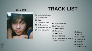 Kim Tae Hyung Songs BTS V 뷔 DISCOGRAPHY • Playlist on Shuffle • [upl. by Aisak]