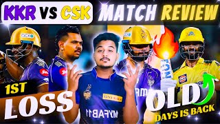 KKR 1ST LOSS AGAINST CSK  KKR VS CSK REVIEW [upl. by Sedrul557]