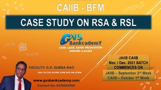 CAIIB BFM  CASE STUDY ON RATE SENSITIVE ASSETS RSL amp RATE SENSITIVE LIABILITIES RSL [upl. by Ehc]