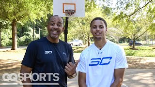 Can Steph Curry Beat Dad Dell in a Game of HORSE  GQ Sports [upl. by Eric162]