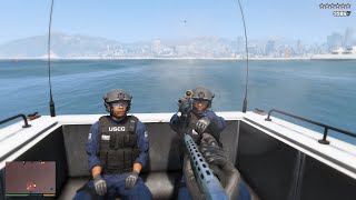 GTA V RDE 404 Expanded amp Enhanced  US Coast Guard Rampage  10 Star Escape [upl. by Silvestro]