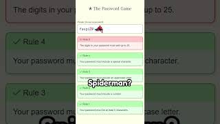 Redefining Special Characters The Password Game [upl. by Joey]