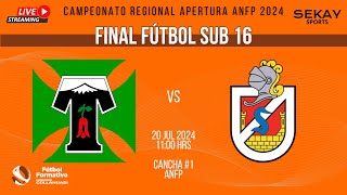 🔴 FINAL REGIONAL APERTURA 2024 🏆 FÚTBOL ⚽ SUB 16  Deportes Temuco vs Deportes La Serena [upl. by Ahsitahs]