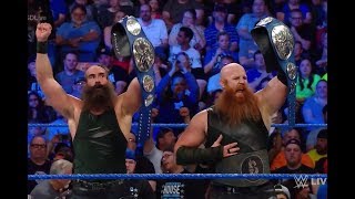 WWE SmackDown Tag Team ChampionshipBludgeon Brothers vs Luke Gallows amp Karl Anderson  20180619 [upl. by Etnovahs]