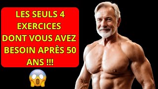 Les seuls 4 exercices 🏋️‍♂️🧘‍♀️ dont vous avez besoin après 50 ans 💪 [upl. by Iilek]