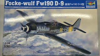 Trumpeter FockeWulf Fw190 D9 124 Scale Model Aircraft [upl. by Flita]