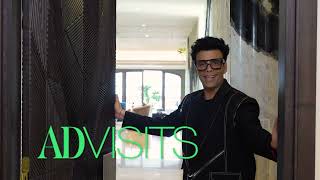 Inside Karan Johars Bachelor Pad in Mumbai  AD Visits [upl. by Harman]