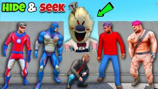 Hide And Seek With Rope Hero Tipson Villain In Ice Scream House  Rope Hero Vice TownRope Hero Gta5 [upl. by Adiaj]