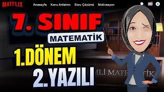 7Sınıf Matematik 1Dönem 2Yazılıya Hazırlık 📝 yazılıhazırlık [upl. by Aila]