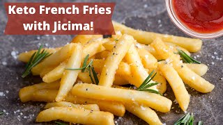 KETO French Fries  Using Jicama  Jicama Fries [upl. by Magdalena]