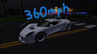 Venom GT Top speed 360 mph Tune Southwest Florida Roblox [upl. by Trah129]