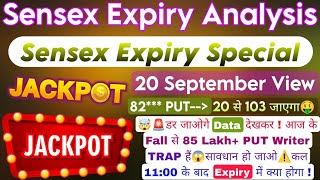 Sensex Expiry Day Strategy  Sensex Expiry Day Hero Zero Strategy amp Sensex Prediction For 20th Sep [upl. by Isa373]