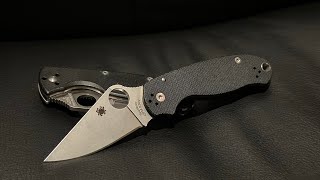 Spyderco Para 3 vs Spyderco Tenacious pocket knife [upl. by Eiramlehcar]