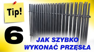 Jak szybko wykonać PRZĘSŁA OGRODZENIOWE z profili  TIP 6 [upl. by Oiralednac]