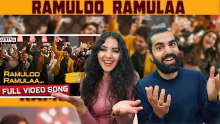 🇮🇳 RAMULOO RAMULAA REACTION 🔥  Allu Arjun  Trivikram  Thaman S  AlaVaikunthapurramuloo [upl. by Blatman]