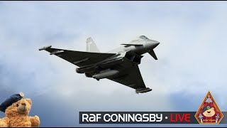 LIVE FIGHTER TOWN EUROFIGHTER TYPHOON FGR4 ACTION • QRA SOUTH RAF CONINGSBY 080724 [upl. by Linea992]